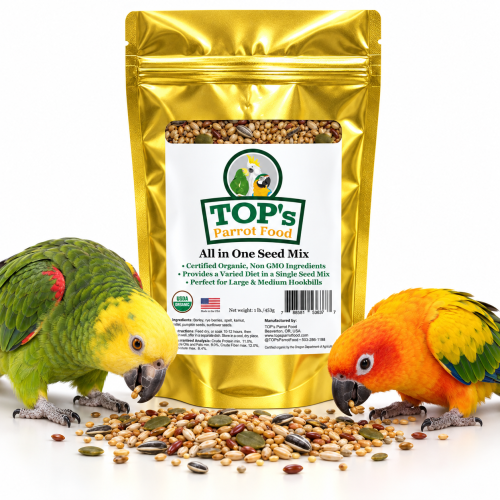 TOP'S All In One Soak Mix - Organiczna mieszanka do kiełkowania dla dużych papug 453g ParrotPlanet.pl
