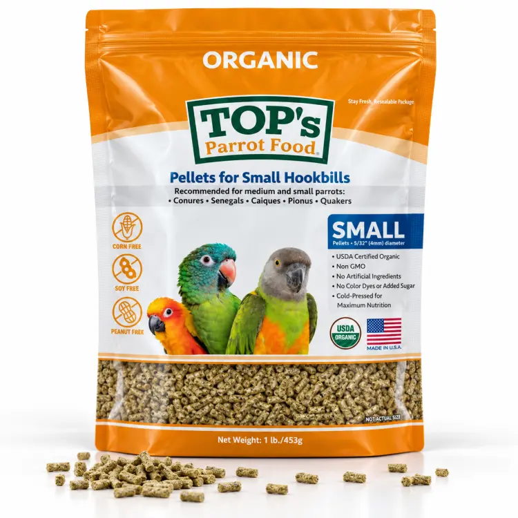 TOP's for small HookBills - Granulat dla nimf i innych małych papug 453g od ParrotPlanet.pl