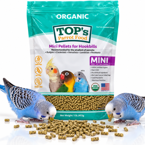 op's Organic Parrot Food - Mini - Granulat dla nimf i innych małych papug 453g od ParrotPlanet.pl