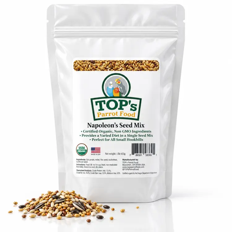 Top's Napoleon's Seed Mix - Organiczna mieszanka do kiełkowania dla małych papug 453g  od ParrotPlanet.pl