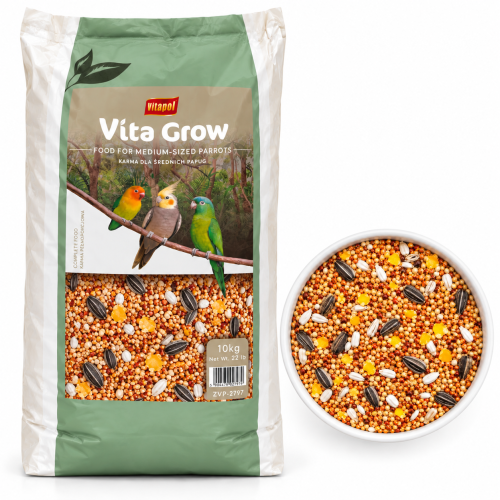 Vita Grow karma pełnoporcjowa dla średnich papug 10kg od ParrotPlanet.pl