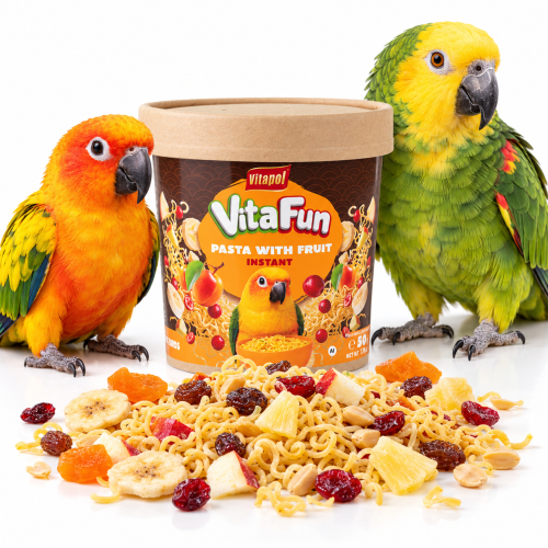 Vitapol VitaFun Makaron instant z owocami dla papug i ptaków egzotycznych 50 g od ParrotPlanet.pl