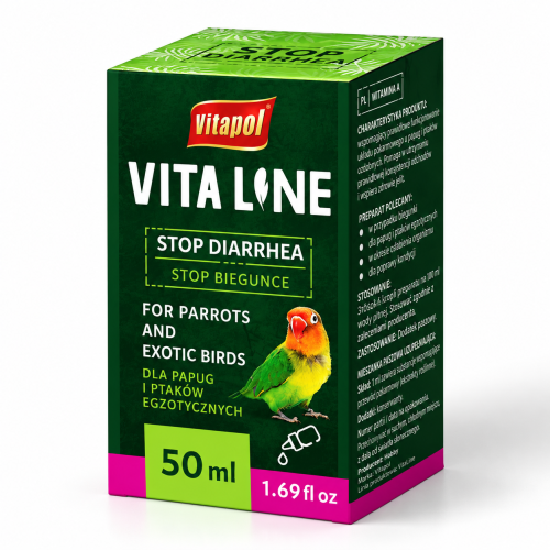 Vitapol Vitaline Stop Biegunce 50 ml | Preparat dla papug i ptaków egzotycznych od ParrotPlanet.pl