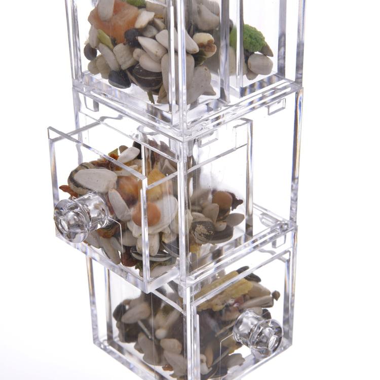 Szuflady z jedzeniem zabawka interaktywna dla papug od ParrotPlanet.pl