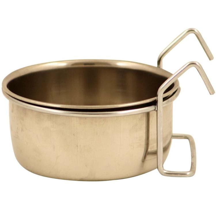 Miseczka metalowa ze stali nierdzewnej XL wieszana - 1,8 litra od ParrotPlanet.pl