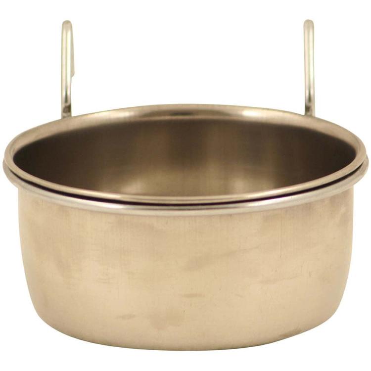 Miseczka metalowa ze stali nierdzewnej XL wieszana - 1,8 litra od ParrotPlanet.pl