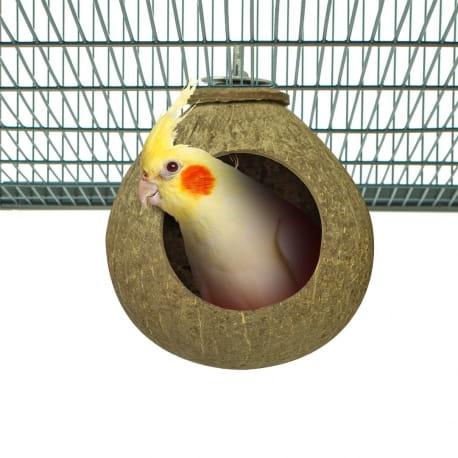 Kokosowa dziupla - dla średnich papug od ParrotPlanet.pl