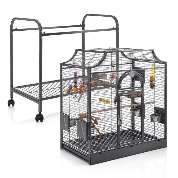 Klatka dla papug Montana Madeira I ciemna od ParrotPlanet.pl - wyłączny przedstawiciel klatek Montana w Polsce