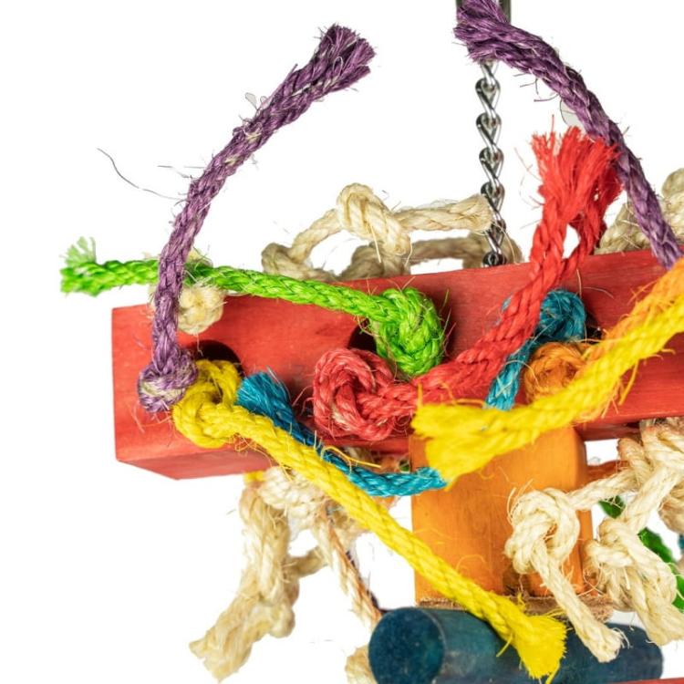 Papuga na Gigancie II - OGROMNA zabawka dla dużych papug rozm.XXL od ParrotPlanet.pl