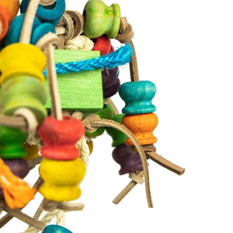 Papuga na Gigancie II - OGROMNA zabawka dla dużych papug rozm.XXL od ParrotPlanet.pl